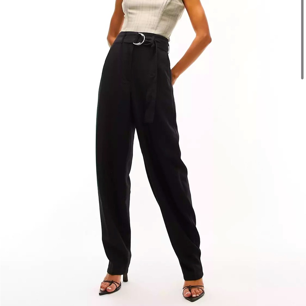 Two Used High Waisted Belted Topshop Dress Pants